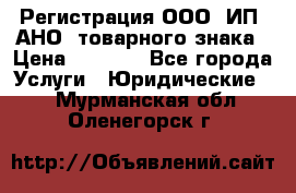 Регистрация ООО, ИП, АНО, товарного знака › Цена ­ 5 000 - Все города Услуги » Юридические   . Мурманская обл.,Оленегорск г.